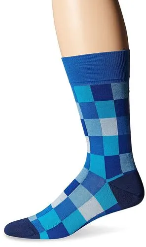 bugatchi 男士方形盒 fancy 袜子 经典蓝色 sock size:10-13/shoe