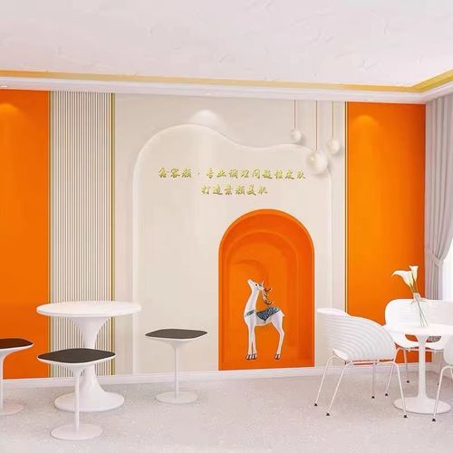 网红直播背景墙布主播3d立体壁画2022墙纸抖音直播间高级感壁纸