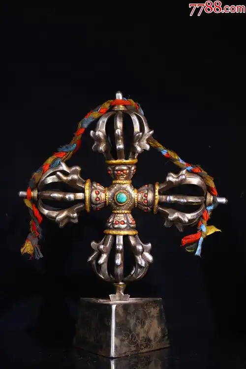 镶嵌宝石老十字金刚杵法器a91s30f