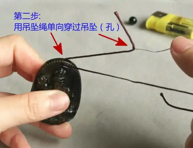 吊坠绳结的打法图吊坠单绳打结图文教程