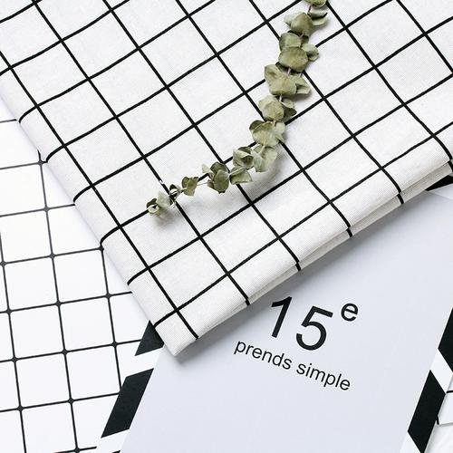 ins黑白格子拍照背景布韩风 食品拍摄道具背景布 小清新 简约文艺