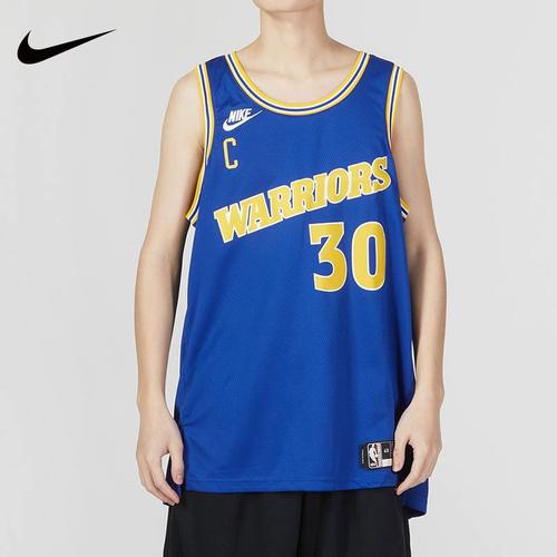 nike耐克金州勇士队库里 30号 dri-fit 男子球迷版球衣do9446