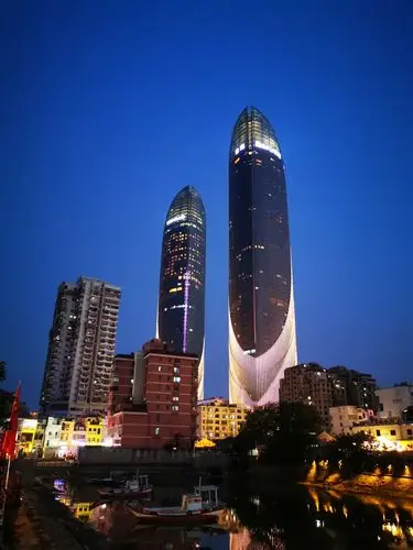 厦门世茂双子塔夜拍