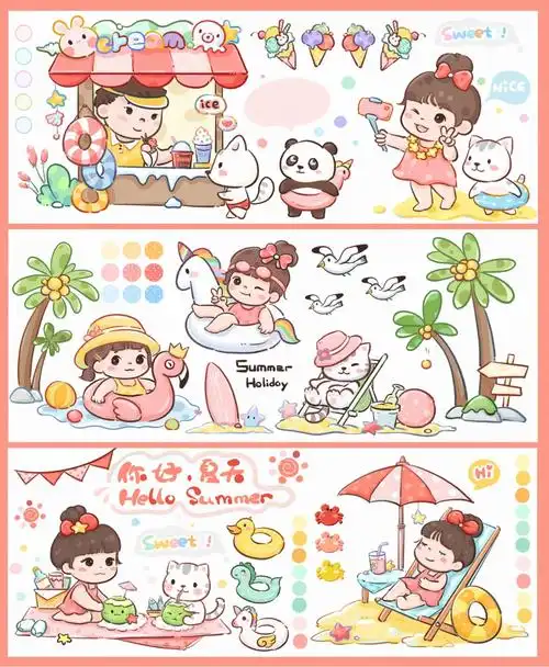 已经开始期待夏天啦9215二改9215二传9215商用#素材#手帐