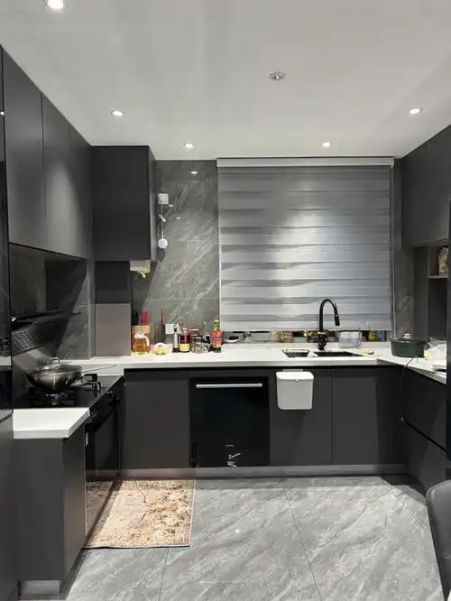 78欢迎来我家,来看看现代风开放式厨房吧 装修新房后入住一年了,和