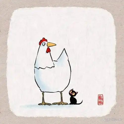 15幅趣味插图,描绘"炸鸡"的搞笑日常,让人笑出声音