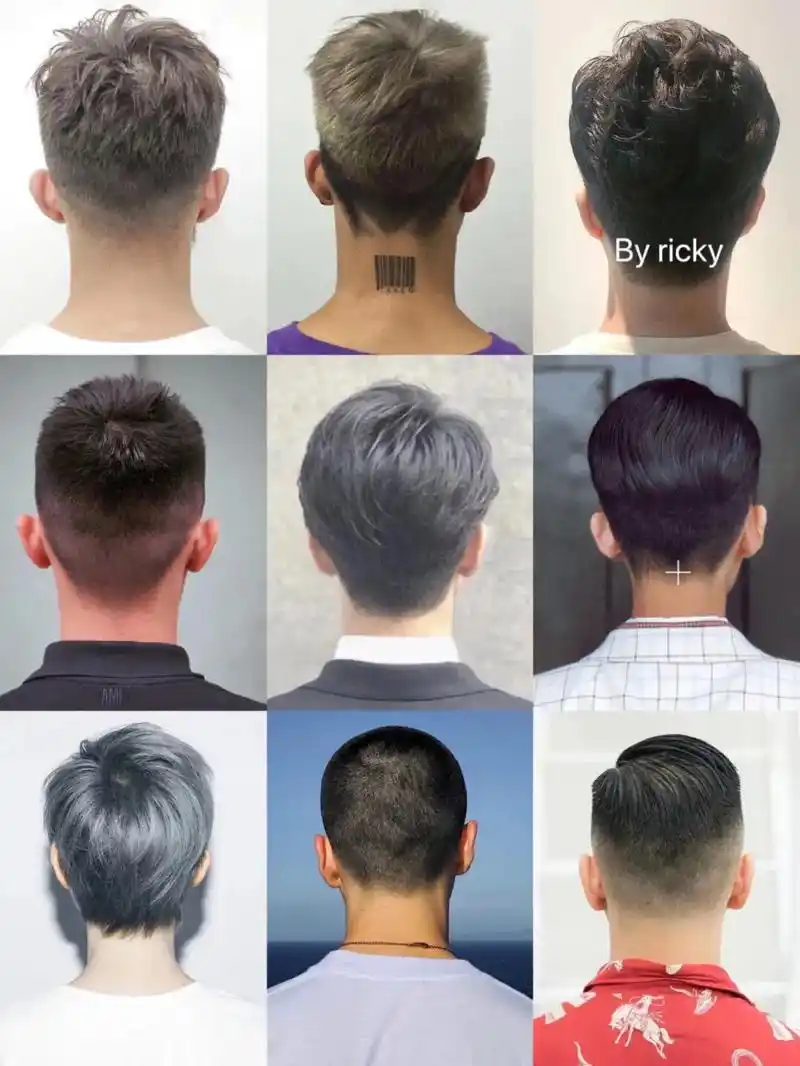 9款男生后脑勺发型,留了颜值肯定加分!#男士发型 #男士发型 - 抖音