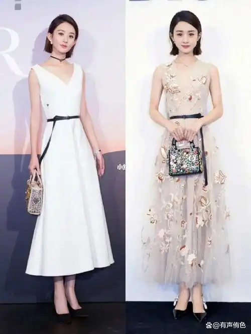 赵丽颖倪妮穿同款礼服,一个仙女一个丫鬟?