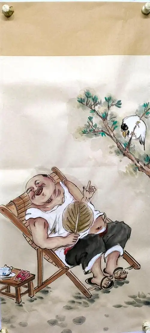 禅意国画人物,写意国画-人物