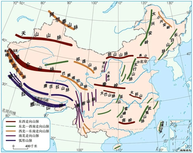 八年级地理上册第二章第一节中国的地形中国的地形讲义新版湘教版