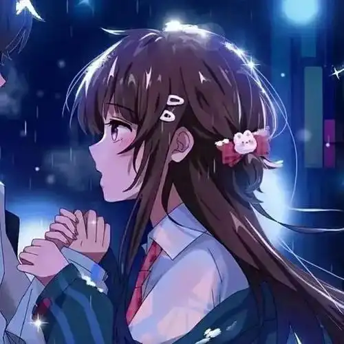 情侣头像我还是很喜欢你像星光坠入眼眸一眼万里