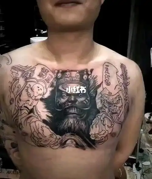 黑白无常阎王纹身