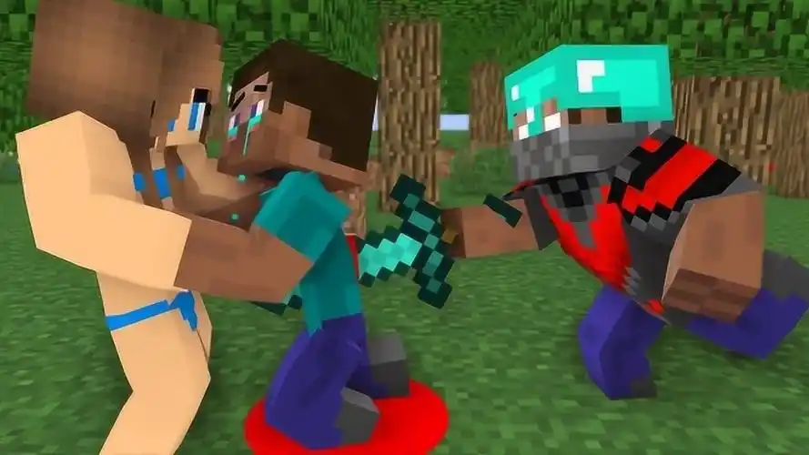 我的世界mc动画:史蒂夫为了拯救好友him,踏上冒险之旅