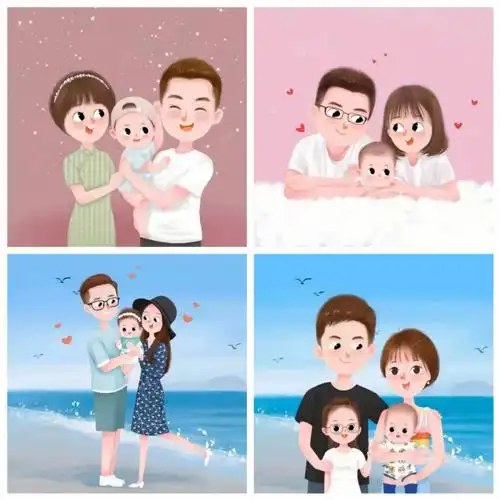 敲可爱幸福感满满的开心能量小头像