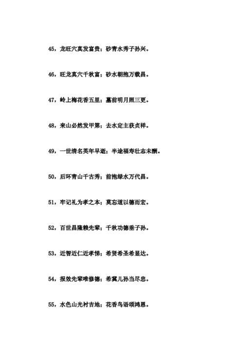 墓碑五字对联集.doc