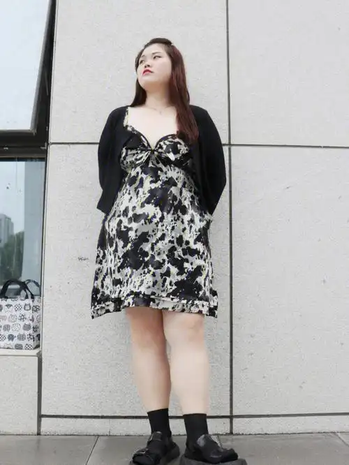 176斤性感87成熟风胖mm夏季套装