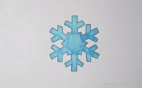 雪花简笔画怎么画雪花简笔画画法