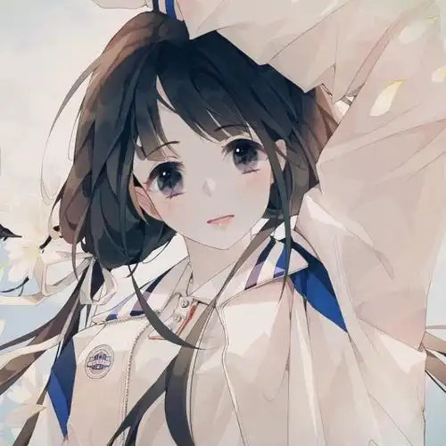 青春校园风女生头像动漫高清图片