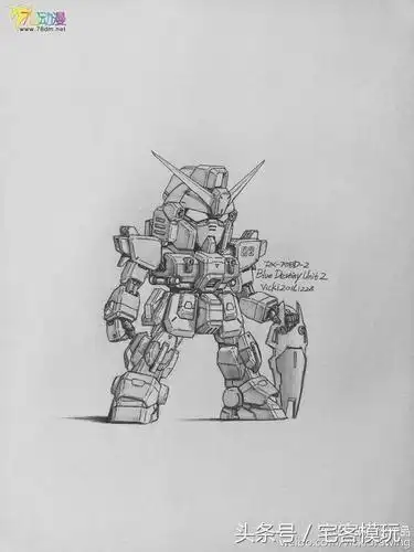 伪根大木秀域奇手绘zz高达精神力扎古巴扎姆改