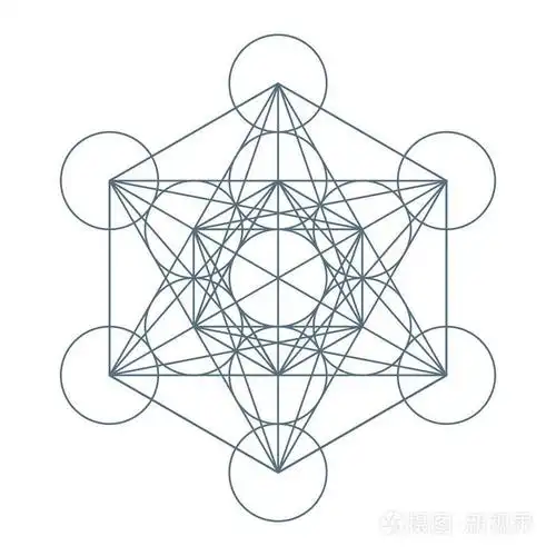 生命之花.神圣的几何学.和谐与平衡的象征.矢量