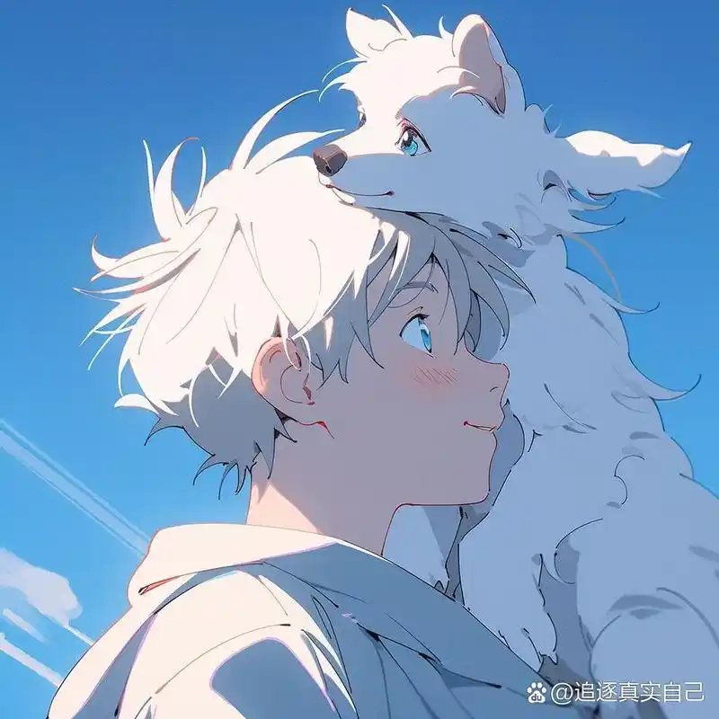 喜欢蓝天的人一定很温柔吧7815 今天是一期蓝色系男头