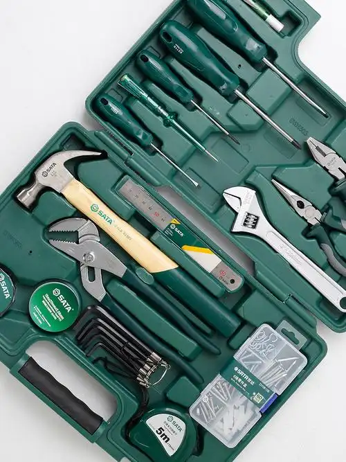 世达36件常用维修家用组合电工工具套装钳子活动扳手工具dy06503