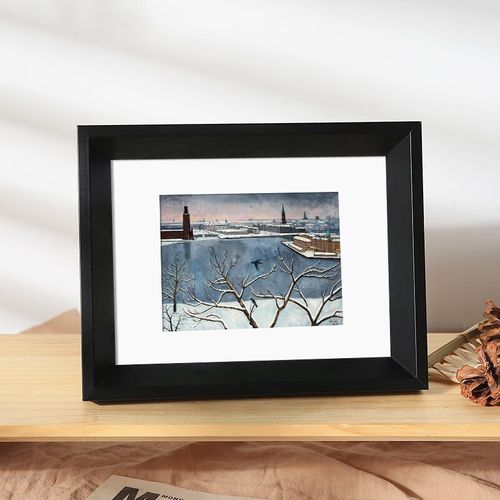 伊眸(yimou)简约实木相框摆台洗照片相框装裱画框挂墙卧室客厅像片框