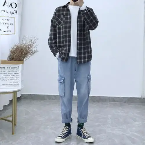 男装一套搭配帅气2019新款秋冬潮流休闲机能外套潮男套装男士衣服