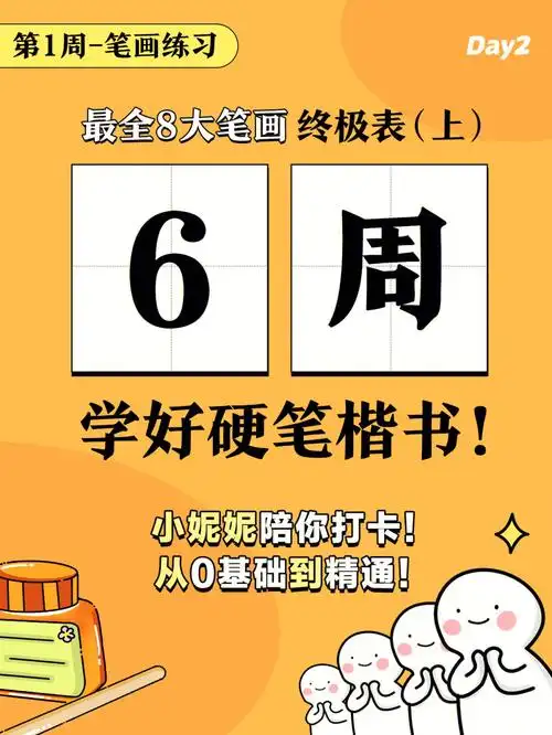 笔画的重要性:汉字是由点和线组成的,所以写好笔画对练字又巨大的帮助