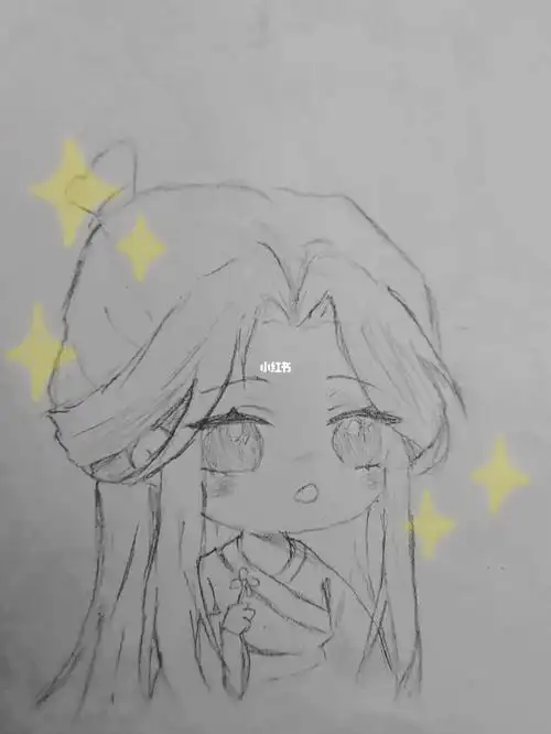 手绘谢怜含过程