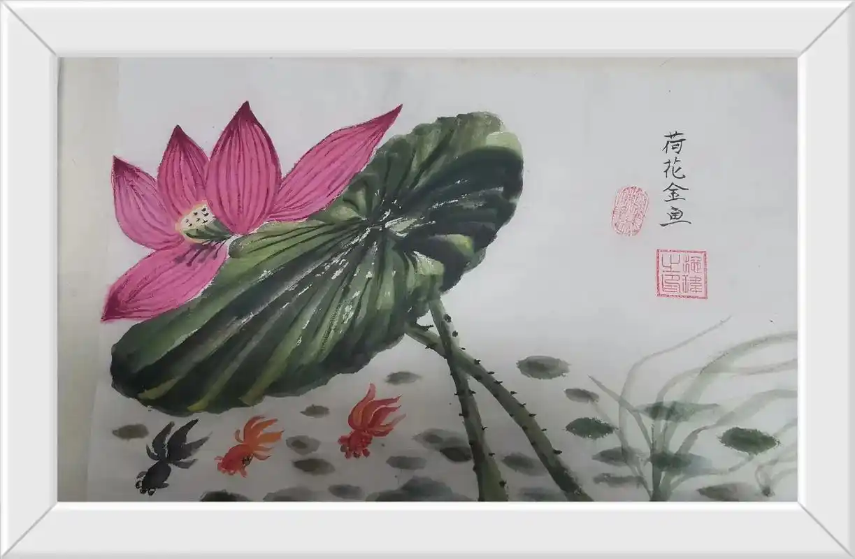 近期又参加了国画小学学习班,画了几幅国画,手真生疏了,但有些 - 抖音