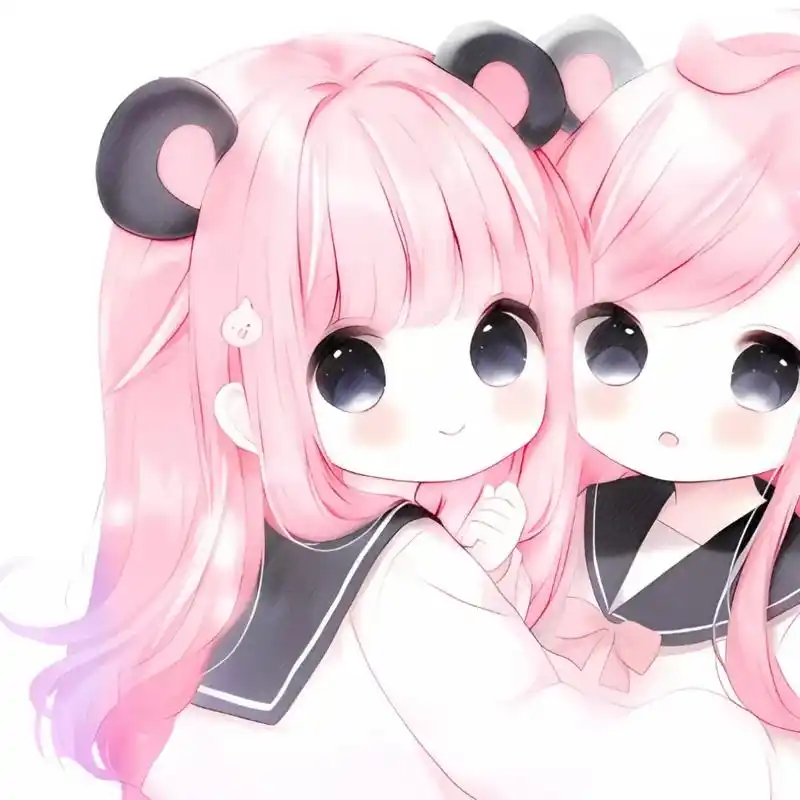 分享一下我滴涂色.二传请注明我噢#美化圈 #动漫闺蜜头像 # - 抖音