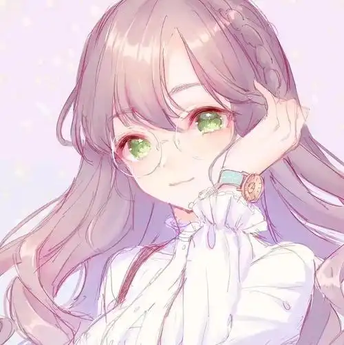 女生手绘动漫二次元头像可爱