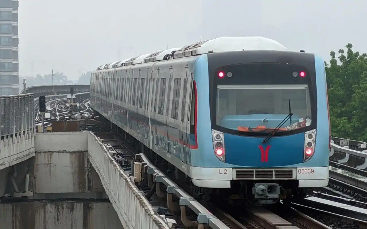 广州地铁5号线l2型三溪短线全程闪灯图全程广播