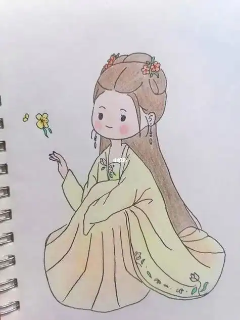 古风人物简笔画96615简笔画古风绘画零基础学画画兴趣爱好