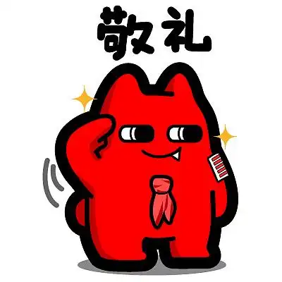 r87【魔鬼猫表情-敬礼】#全身 敬意 少先队员 大队长 五道杠 ip 动漫