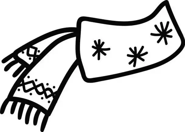 画简笔画---怎么画围巾围巾简笔画画法幼儿简笔画围巾的画法围巾简笔