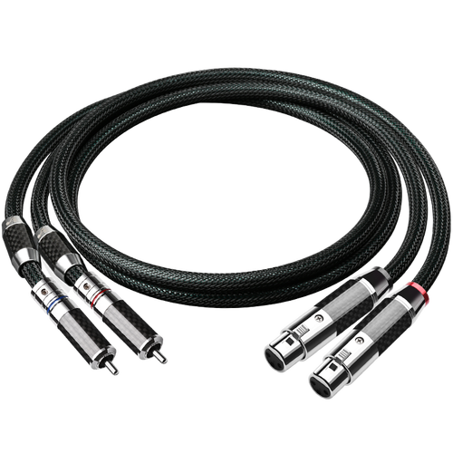 ataudio莲花转卡农高纯度单晶铜rca转平衡信号线rca转xlr音频线 莲花