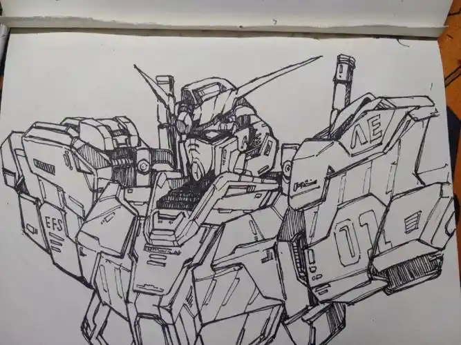 很想搞一个08#画渣摸鱼  #独角兽高达  #高达