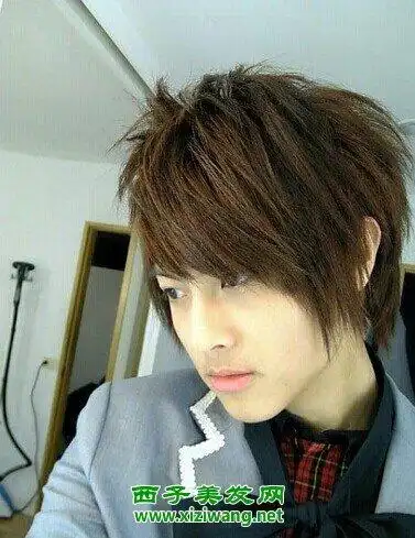 男生棕色头发,棕色头发图片