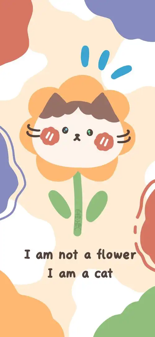 小清新ins/油画插画/锁屏壁纸/可爱套图/平铺简约/励志文字/手机壁纸