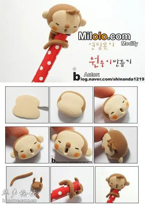 超可爱的橡皮泥卡通人物 详解教程