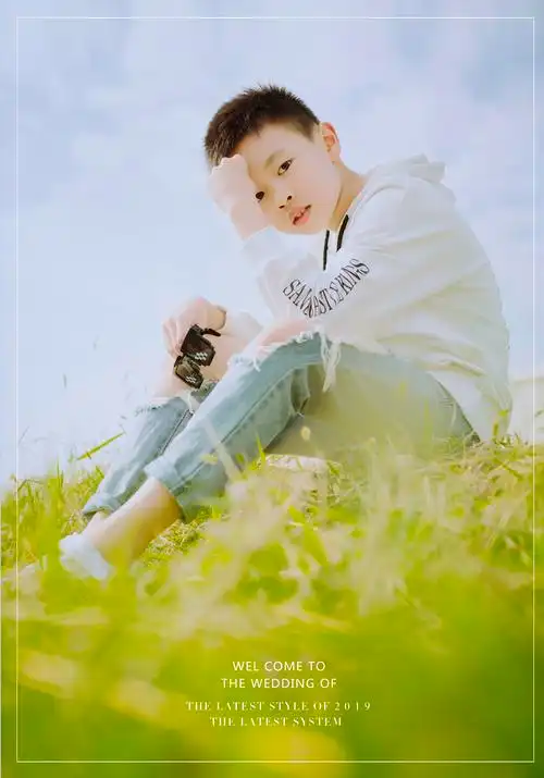 精屁股睡觉的儿童摄影作品《10周岁小帅锅》