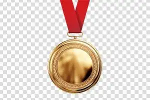 黄金第一名奖牌勋章图片透明背景素材
