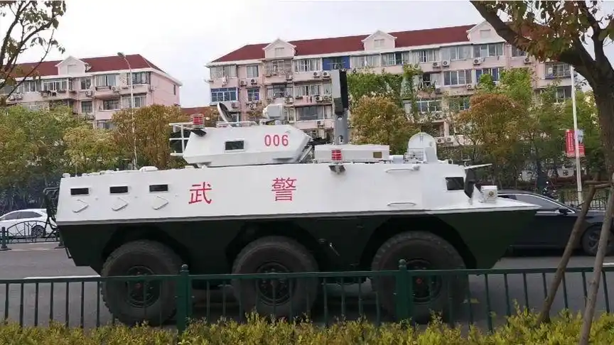 雄赳赳气昂昂的武警装甲车!威武霸气!