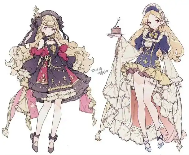 插画分享  #临摹  #插画  #插画学习  #插画手绘  #欧式宫廷风