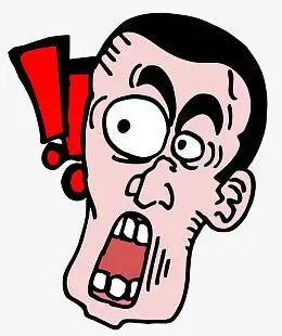夸张的惊叹号男人