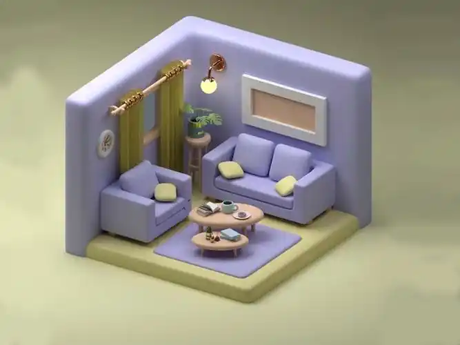 【3dmax场景建模】一个小时就能学会的室内场景模型,适合新手入门的