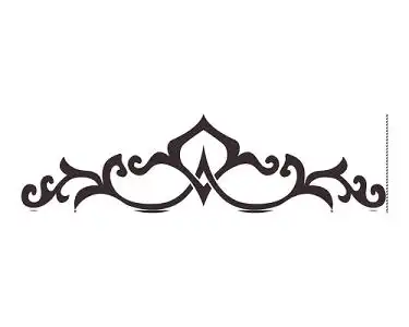 绿色的花边矢量元素eps