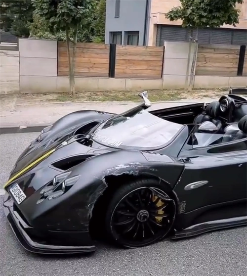 售价1亿元全球限量三台帕加尼超跑发生事故直接断轴